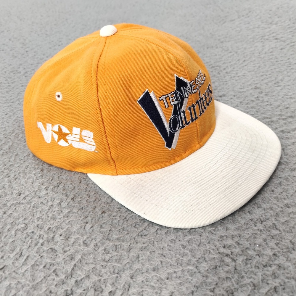Vintage Tennessee Volunteers Hat Cap 7-3/4 Lids Orange Vols Star UT Logos USA